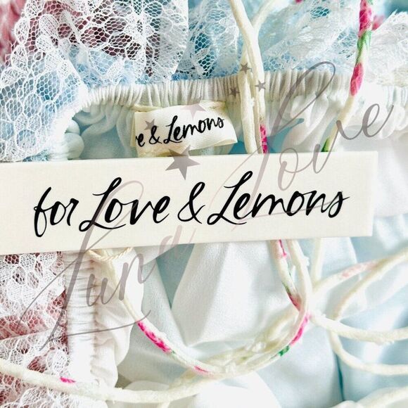 FOR LOVE & LEMONS Elula Maxi Patchwork Floral Dress NWT - Picture 12 of 13